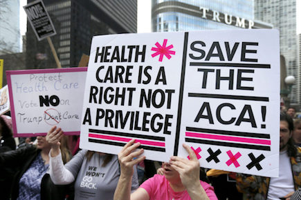 Health Overhaul Protest Chicago