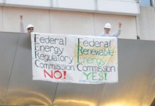 Protest Urges Conversion of FERC from Fossil Fuel Industry Rubber Stamp to Advocate for Renewables FERC