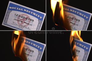 Burning social security Card 9-21-20