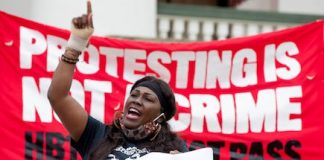 protesting is not a crime