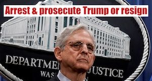 arrest and prosecute trump or resign