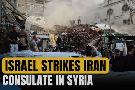 240410a-iranconsulate Israeli strikes Iran embassy in Syria