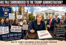 yale president surrenders to trump